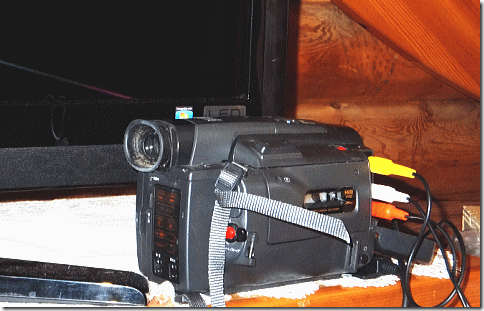 古い８ミリビデオカメラ