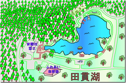 田貫湖マップ